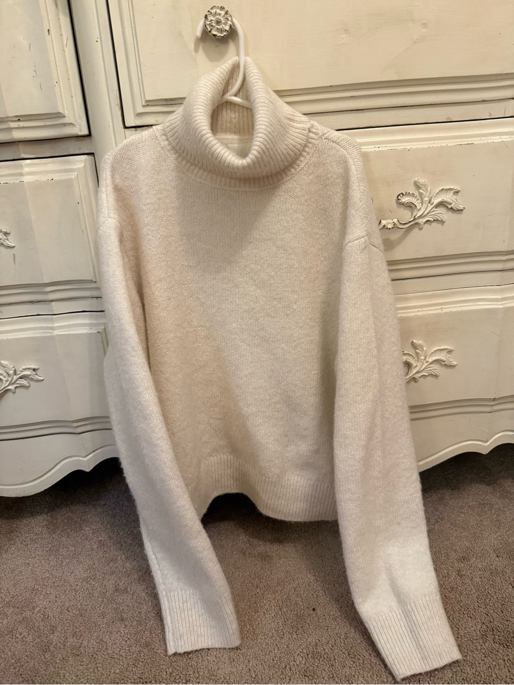 Zara Cream Turtleneck Sweater - Soft Knit